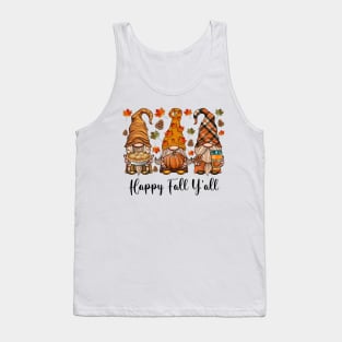 Pumpkin Gnomes Fall Autumn Cute Halloween Thanksgiving Funny Shirt Tank Top